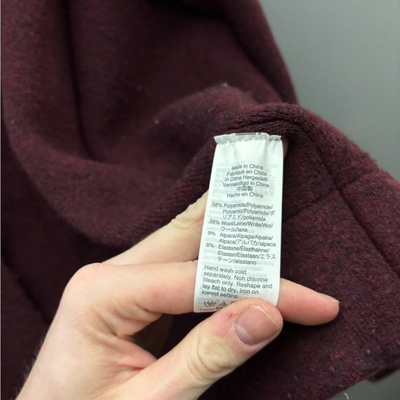 J.Crew Collection Maroon Oversized Open Sweater Blazer Size XS/S - Picture 6 of 7